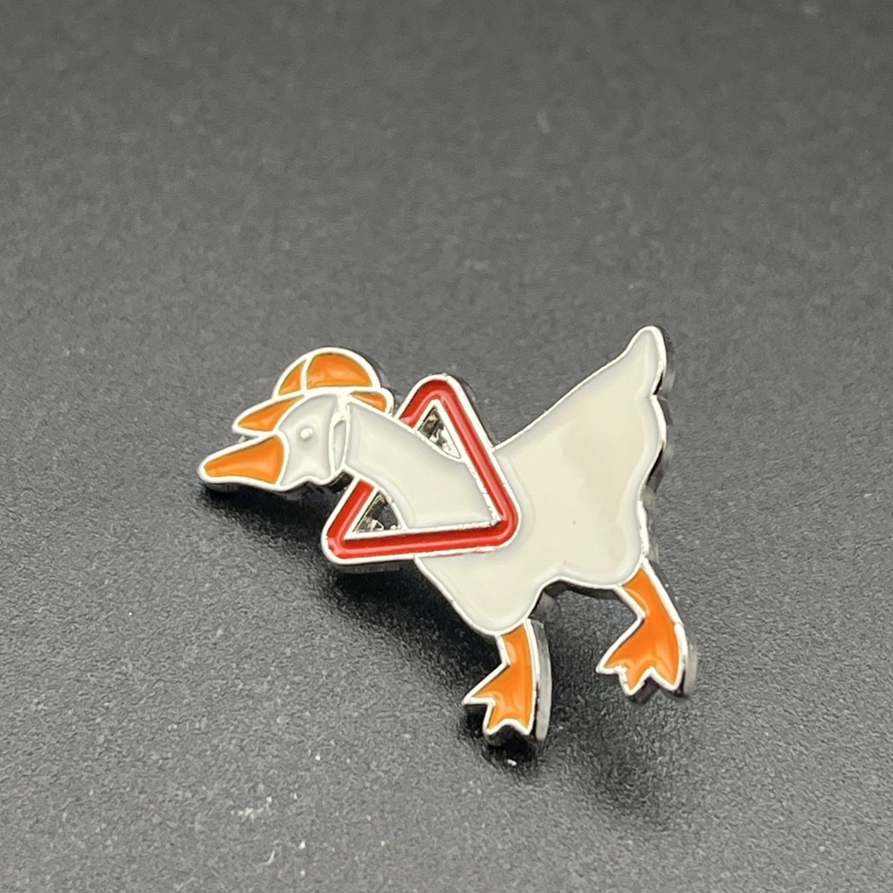 Untitled Goose Game Cute Funny Meme Lapel Hat Pin
